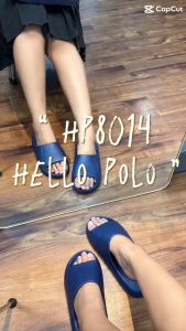 Hello Polo ผู้ชาย ผู้หญิง รองเท้าแฟชั่น  รองเท้าใส่ในบ้านไซส์ใหญ่ นิ่มพื้นหนา แฟชั่น กันลื้น นิ่มเหมือนเหยียบขี้ HP8014