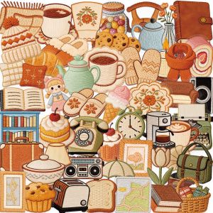 50/100PCS Cartoon Warm Small Item Stickers Graffiti PET Transparent Waterproof DIY Mobile Notebook Luggage Decoration Stickers