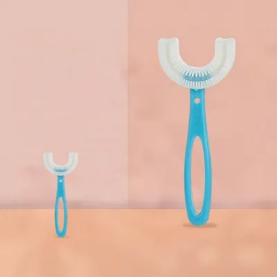 แปรงสีฟันซิลิโคนรูปตัว U สำหรับเด็ก อายุ 2-12 ปี