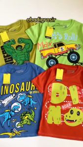 Pusat Grosir Kaos Anak Laki-Laki Karakter Dino & Superhero