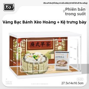 Loz | Bộ Đồ Trà Hấp Dim Sum Cánh Phượng và Khối Xây Dựng Hạt Nhỏ