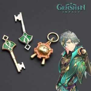 Genshin Impact Alhaitham Keychain Cosplay Sumeru Kaveh Al Haitham Lion Key Set Keyring For Women Men Bag Pendant Game Jewelry