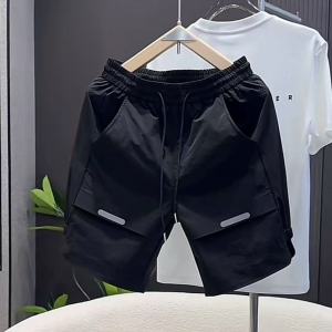 Quần Short Thể Thao Nam Mùa Hè Mỏng Thoáng Khí Nhanh Khô Dài Năm Inch Quần Dài Thường Ngày Thoải Mái Thoáng Khí