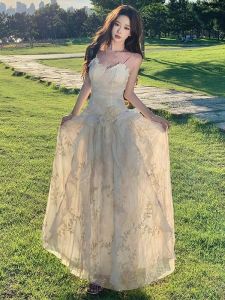 CHANGTONG | French Soft Style Tank Ruffle Dress