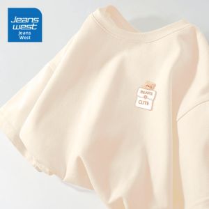 Jeanswest | Yellow Womens Large Size Summer Cotton T-Shirt