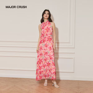 Romantic Tea Dress Sleeveless Printed 6012