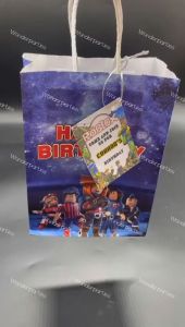 (Ready stock from Selangor) Wonderparties rRoblox Birthday Party School Kids Gift Set/Souvenir/customized name card/Pek hadiah budak bertema 主题式精美儿童生生日伴手礼