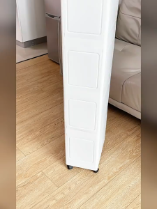 Slim Cabinet 20cm Movable Storage Multi-Layers Large Capacity Space-Saving Kitchen Household Bedroom Cabinet with Wheel