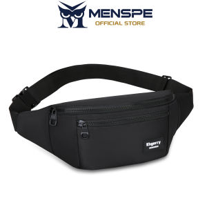 MENSPE กระเป๋าคาดเอวผู้ชายกระเป๋ากระเป๋ากีฬากลางแจ้งคาดเอวกันน้ำกระเป๋าคาดหน้าอกกระเป๋าโทรศัพท์ความจุมากกระเป๋าแฟชั่นกระเป๋าถนนกีฬากระเป๋าสะพายไหล่พักผ่อนสำหรับนักศึกษา