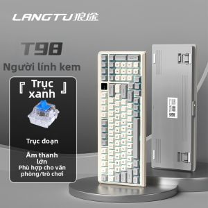 LANGTU | Bàn Phím Cơ T98 3 Chế Độ Gasket Mount Hotswap Pin 10000mAh