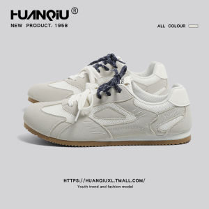 Comfortable Retro Casual Deqin Shoes for Men Flat Bottom Agan Shoes Versatile All-Season Low Tops Fashionable And Practical