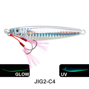 TEASEE Shore Casting Luminous Sea Fishing Jig 28g Fast Sinking Lure for Spanish Mackerel & Kingfish