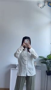 [Basica Moda] 5388 Atasan Top Blouse Kemeja Wanita Anatolia Lace Import