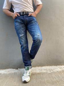 CELANA SOBEK PRIA - Celana Panjang Pria WAIGEO - Jeans Reguler Terbaru -- Celana Panjang Pria REGULER FIT