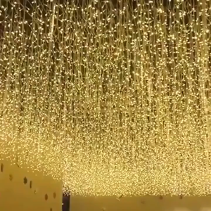 LED Lamp Curtain Light Hanging Staircase Decorative Lights Festive Decorations Outdoor Eaves Garden Decoration