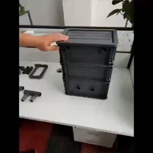 Fish Pond Filter Tank Koi Pond Filter System Water Purification Filter Garden Pond Water Cycle Equipment Boxes Except Green