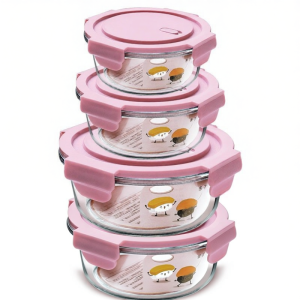 Microwaveable Glass Meal Box for Office Workers