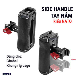 Tay cầm side handle kiểu NATO DJI Gimbal rig khung máy ảnh quay video sidehandle rig cage khung jlwin smallrig uurig