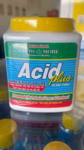 PHÂN BÓN LÁ  GROW MORE ACID PLUT NPK 33-11-11 tăng nhanh tốc độ ra cành lá hấp thụ qua lá và bộ rễ. Hủ có khối lượng 500 gram.