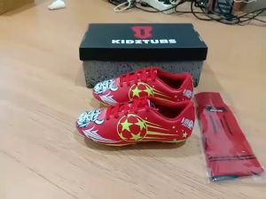 KIDZTUBS Sepatu Bola Anak Paket Komplit Sepatu Bola Tas Skin Deker Kaos Kaki Usia 6-10 Tahun Size 28 29 30 31 32 33 34 35 36 37 KDZ1402122024