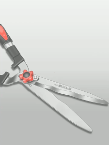 Japanese Technology Hedge Shears Garden Scissors Sharp Blade Shrub Trimmer Anti Slip Handle Branch Cutting Tool