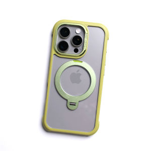 360 ° nhẫn xoay đứng rõ ràng vỏ điện thoại cho Iphone 17 không khí 16 15 14 13 Pro Max cộng với cho MagSafe Cứng trong suốt Ốp lưng cho iPhone 16 Pro Max chống sốc Vỏ bảo vệ với chủ