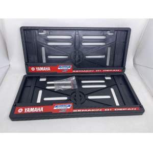 Cover Bingkai Plat Nomor List Blue Core Yamaha Plat Nomor Yamaha Universal Untuk Semua Jenis Motor Yamaha Bingkai Plat Nomor Motor Universal Yamaha List Blue Core Cover Plat Nomor LEXI Aerox Nmax Freego Mio J Mio M3  Soul Gt Fino