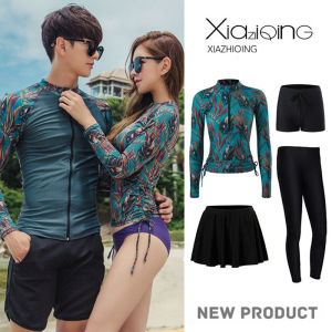 BINGHUJING | Slimming Jellyfish-Protective Split Wetsuit Women Long Sleeve Long Pants