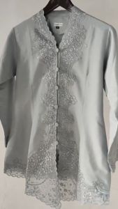 Alhusaeni - Kebaya Wanita Dewasa Kebaya Encim Betawi Kebaya Putih Baju Adat Jawa Perempuan