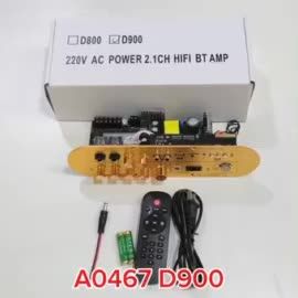 เครื่องขยายเสียงบลูทูธ D900 5.0AUX/USB/TF ECOบอดบลูทูธD800D50 IC3166กำลังขับ50+50+100W.POWER2.1CH.HIFI BT AMPคาปา100UF400V (จัดส่งจากประเทศไทย)