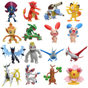 Takara Tomy | Pokemon Figure Toys Anime Sylveon Rayquaza Arceus Dawn Wings Necrozma Figurine Plusle Minun Latias PVC Model Dolls Gifts Kids
