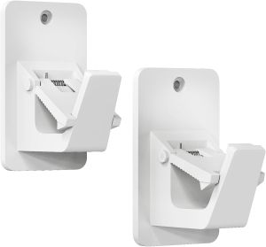 Universal Curtain Rod Holders 2/4 PCS Black  No Drill Self 3M Adhesive Up to 30LB for Bathroom Bedroom Livingroom Kitchen