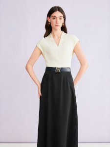 Chinese Style Elegant Embroidered Triacetate Blend Blouse