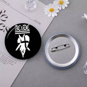 Rock Singer A-AC D-DC Band 58mm Animals Funny Brooches Badge Backpack Clothes Gift Accessory