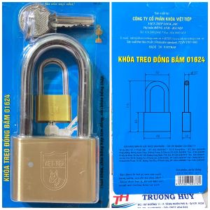 [chính hãng] khoá đồng bấm gọng dài Việt Tiệp 01624