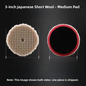 SPTA Short Self-Adhesive Wool Pad Car Polishing Wheel 3 Inch 5 Inch 6 Inch Scratch Repair Wool Disc for Automobile Beauty Care