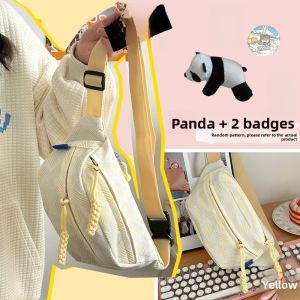 BZBC | Cute Dumpling Shaped Crossbody Bag For Women Summer 2024 New Style Waist Chest Bag Sport Backpack Nylon Material Foldable Soft