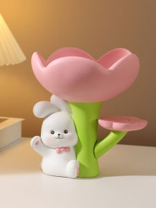 2025 Snake Year Cute Rabbit Desktop Entry Hall Key Storage Ornaments Luxury High End Living Room TV Decorative Accessories