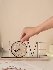 Aesthetic Wood Clock Ornamen dekoratif kabinet TV kreatif buatan tangan ornamen dekoratif rumah ruang tamu ruang tamu kamar tidur pintu masuk pintu masuk pendingin anggur kantor jam Gift Ulang