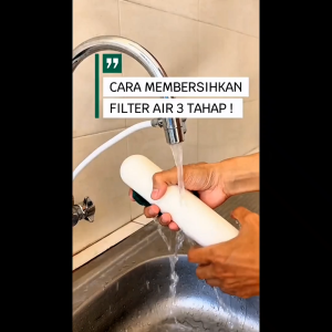 Miss Life Filter Cadangan Air Ultrafiltrasi 3 Tahap Water Filter Cartridge Efektif Menyaring Kotoran Menghilangkan Bau dan Menyediakan Air Bersih untuk Kebutuhan Harian Anda Cocok Untuk Keran Dapur Bergaransi Resmi