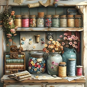 Flower Vase Still Life Jigsaw Puzzle 500pcs Paper Puzzle Relaxing Activity Creative DIY Game Wall Art Decor Unique Gift Idea