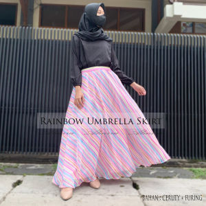 Rok Panjang Wanita Mayung & Motif Garis Salur