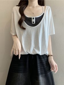 Slimming Two-Piece Style T-Shirt