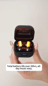 DMOOSTER D89 Wireless Bluetooth 5.4 Clip-On Earphones – Luminous Light Design AI Assistant 20H Battery Non-In-Ear Comfort Headset