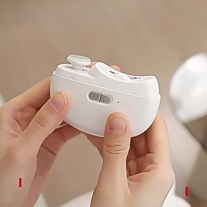Electric Rechargeable Automatic Nail Clippers With Light - Gunting Kuku Elektrik Otomatis Dengan Lampu