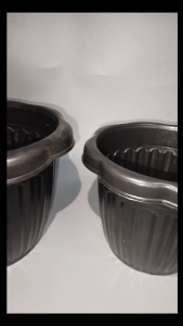 12 Pcs Set Stylish Flower Pots/Classy Pots/Plastic Plant Pot/Garden Round Flower Pot/Plastic Planters Large Mediun Small Plant Pot/Plantito Plantita Paso/Round Flowery Garden Pots/Empty Plastic Flower Plant Pot/Classic Pots/Wavy Pot