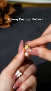 Kalung Titanium Wanita Terbaru Liontin Kacang