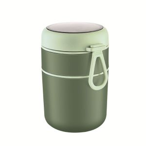 Insulated Double-Layered Stainless Steel Lunch Box Thermos