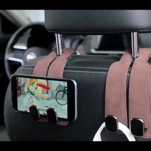 Car Seat Back Double Hook Universal Car Hook Holder Metal Hook Hanger Car Interior Accessories