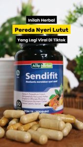 Obat Herbal Nyeri Lutut Asam Urat Reumatik Saraf Kejepit Sakit Pinggang Pegal Linu Kebas Kesemutan Encok Atasi Dengan Sendifit Kapsul 100% asli BPOM & Halal MUI